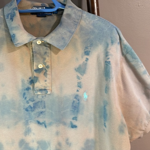 Ralph Lauren men Large 100% cotton artisan dyed.  One of a kind! Polo - Picture 3 of 17